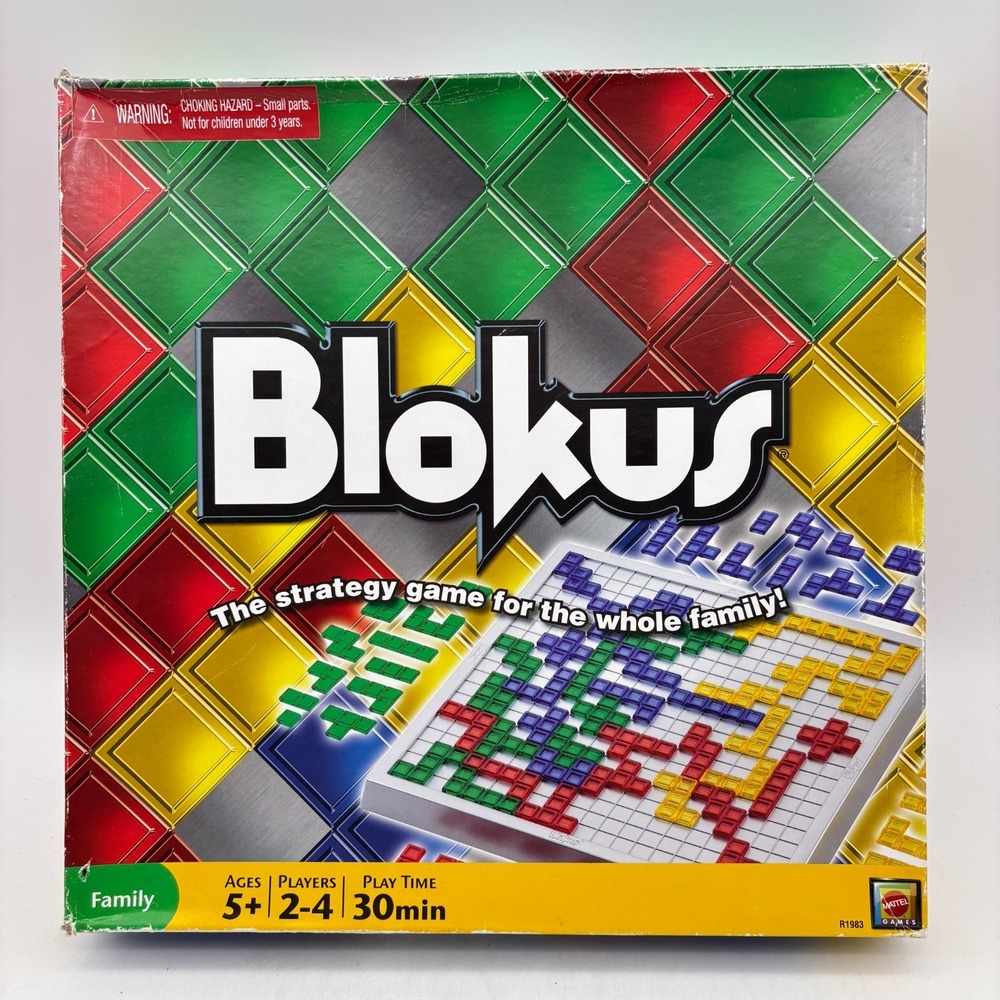 Blokus XL COMPLETE Mattel 2009 Strategy Large Edition Mensa